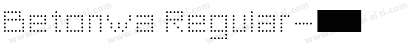 Betonwa Regular字体转换